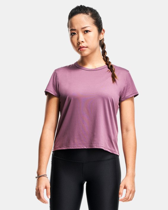 Women's UA Knockout T-Shirt, Purple, pdpMainDesktop image number 0